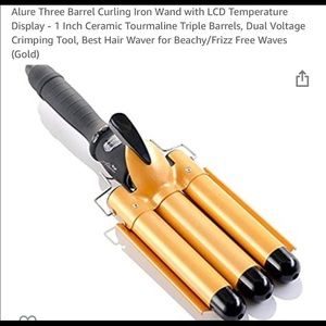 Triple Barrel Crimping Iron